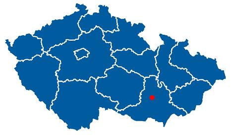 Брно на карте Чехии