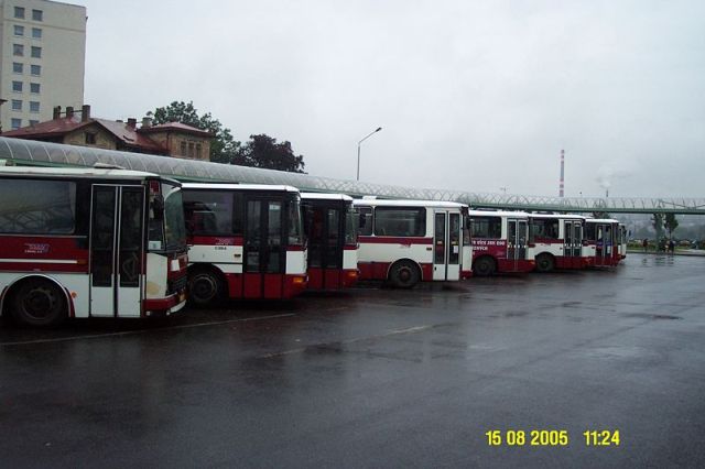 Различные автобусы автотранспортной компании ČSAD Liberec