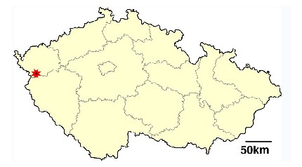 Марианские Лазни на карте Чехии