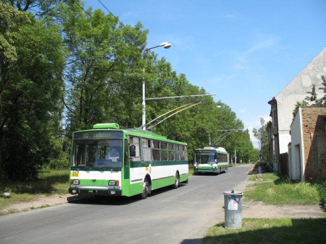 В Пльзене троллейбусы начали ездить в 1941 г.