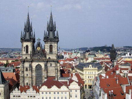 Вид на центральную площадь Праги