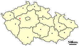 Рaкoвник на карте Чехии