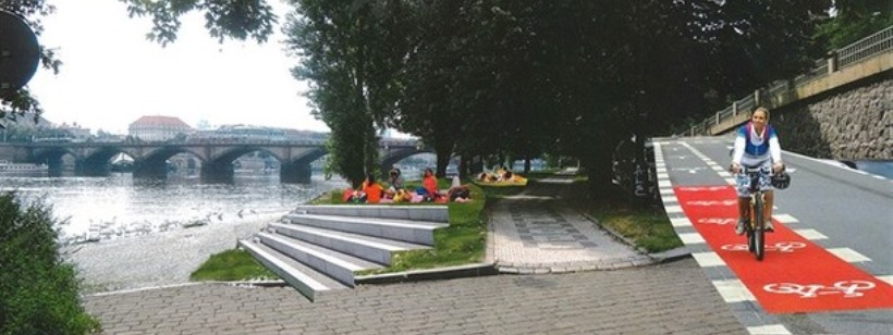 Улучшение Смиховской набережной в столице Чехии